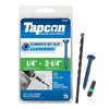 Tapcon Tapcon Concrete Screw, 1/4" Dia., Flat, 2 1/4 in L, Climaseal Coated, 75 PK 28380
